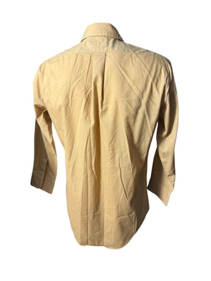 Vintage mustard men’s dress shirt 15 1/2 / 32