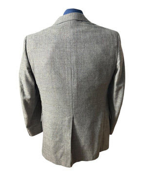 Vintage 70’s blue plaid 3 pc suit 40 R