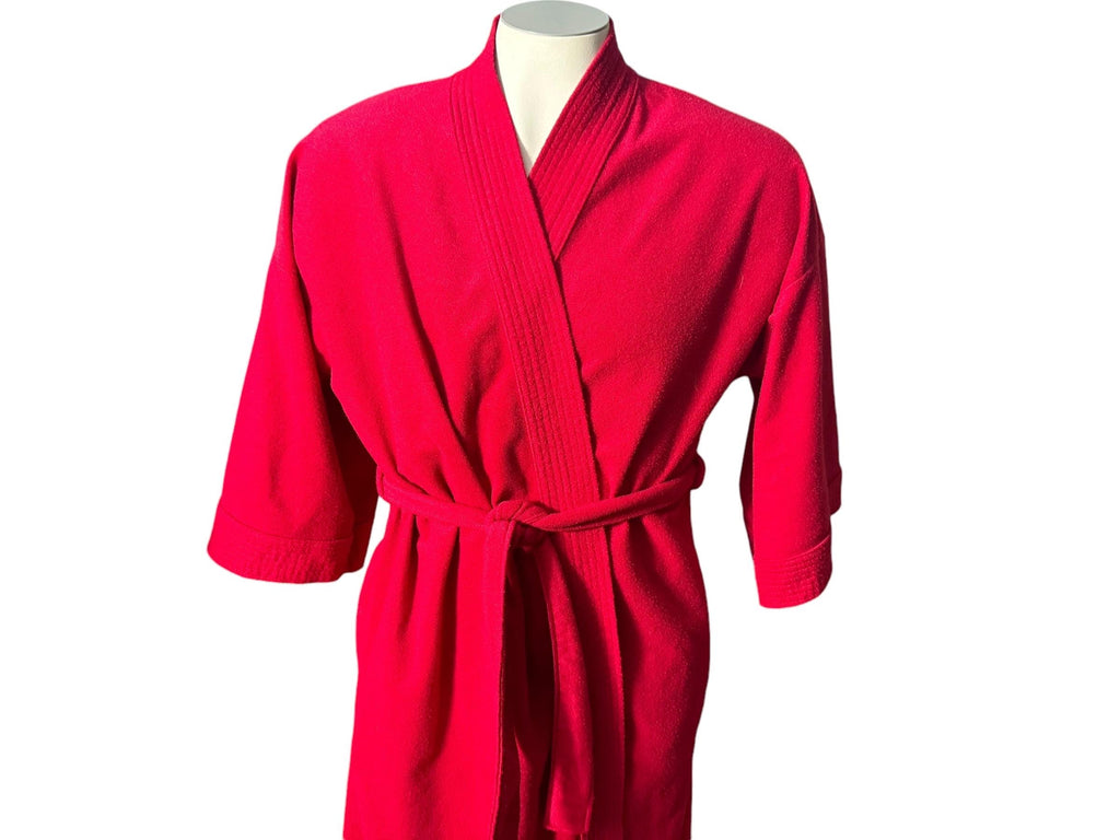 Vintage men's red robe M Robert Hunter