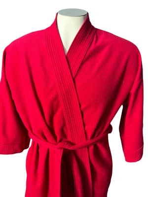 Vintage men's red robe M Robert Hunter