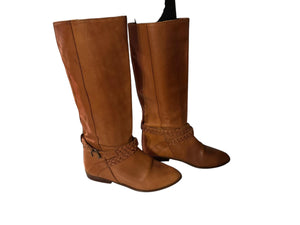 Vintage brown harness knee boots 7.5 B