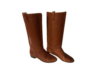 Vintage brown knee boots 8 Brazil