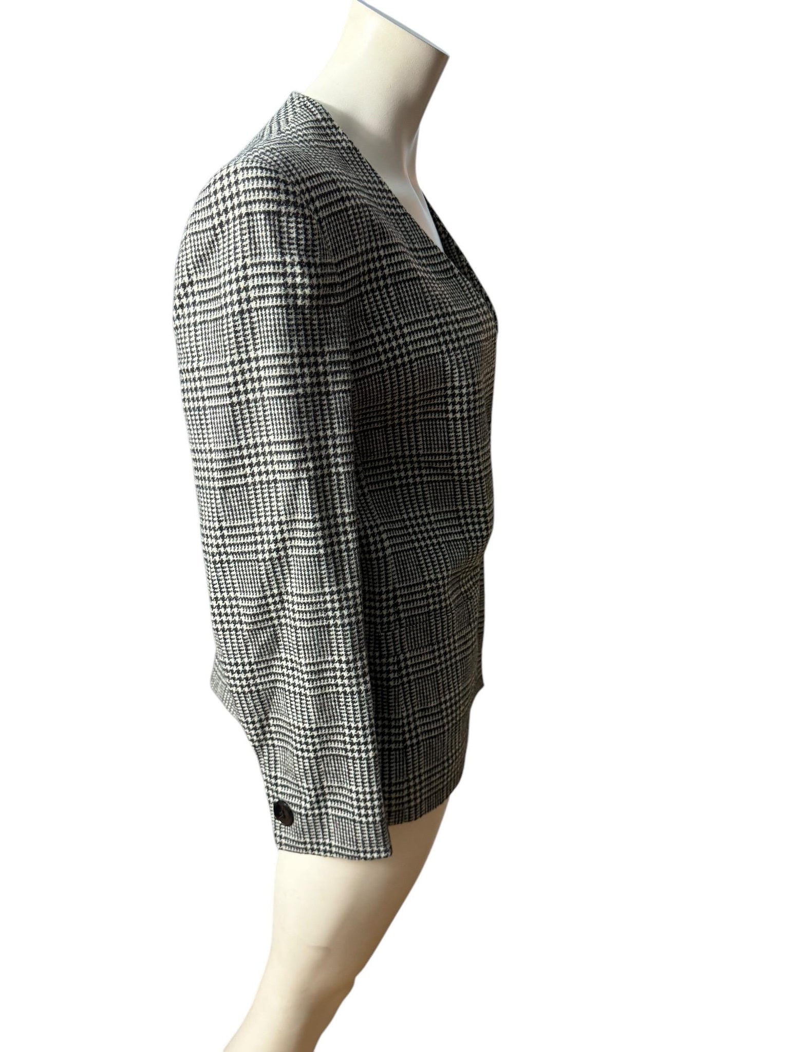 Vintage 80's black & white blazer Sasson 10