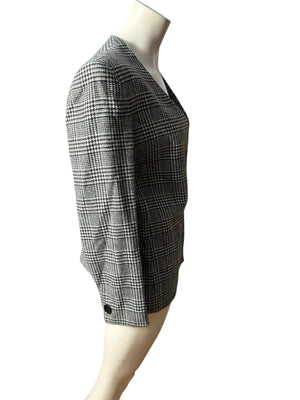 Vintage 80's black & white blazer Sasson 10