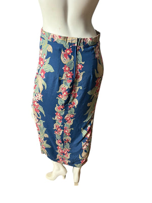 Vintage Hawaiian rayon long skirt M Liberty House