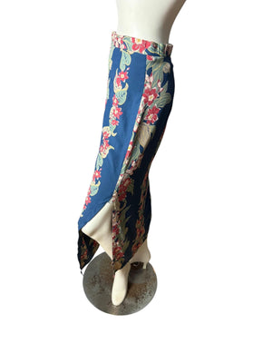 Vintage Hawaiian rayon long skirt M Liberty House
