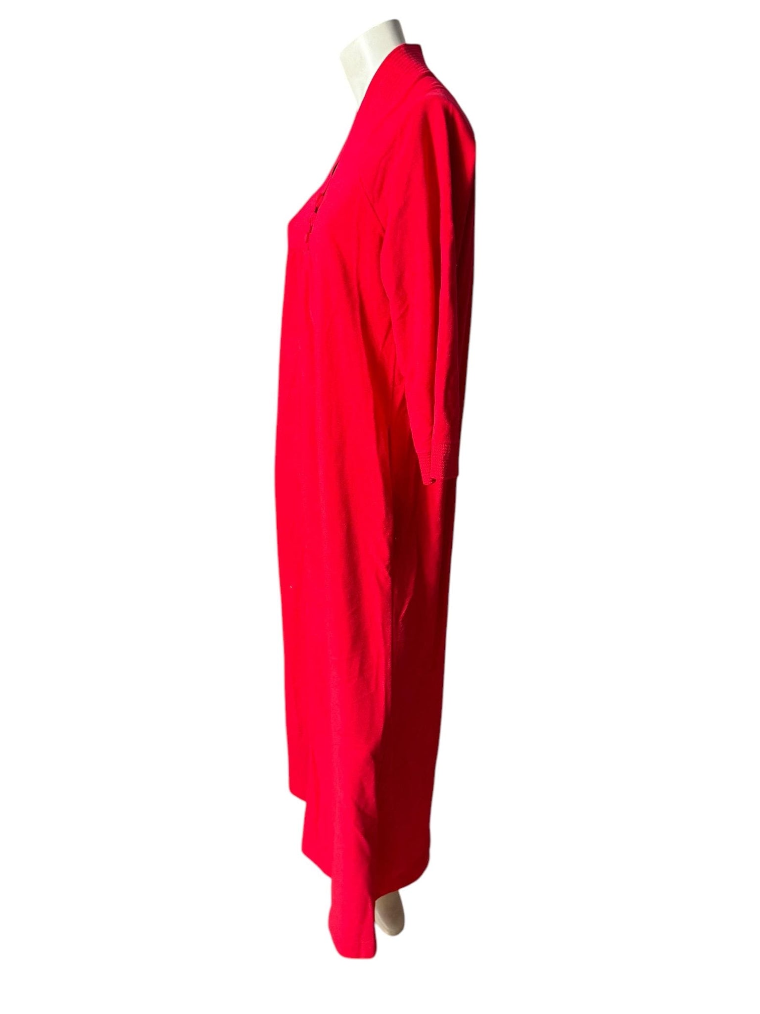 Vintage 70's red lounge robe M