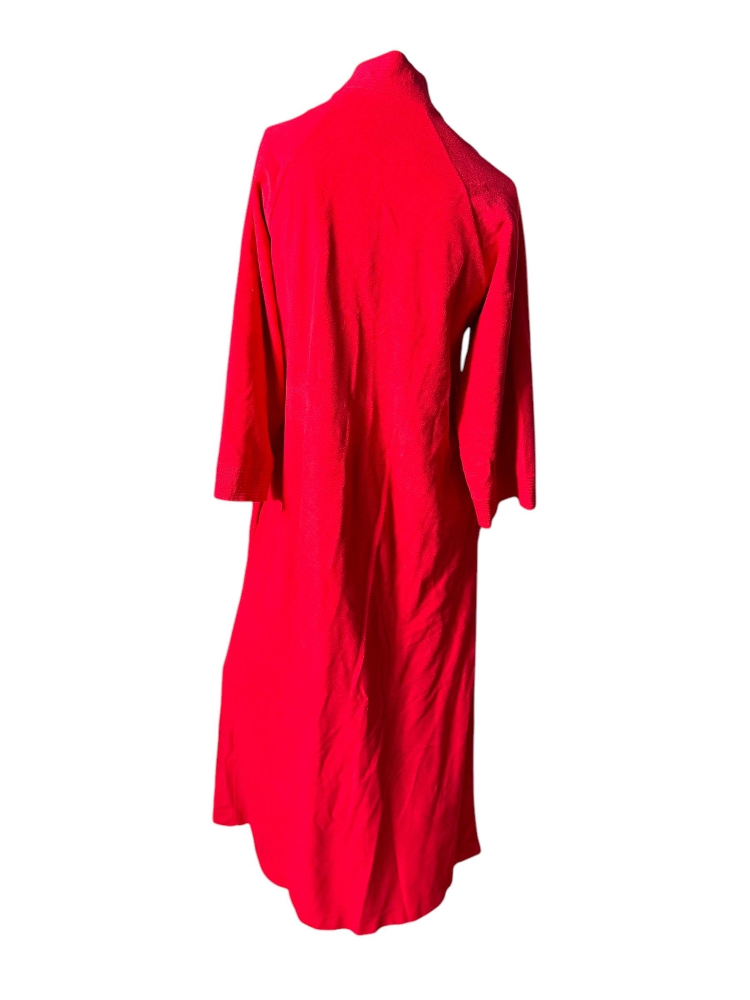 Vintage 70's red lounge robe M