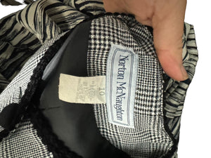 Vintage black & white plaid blazer 10