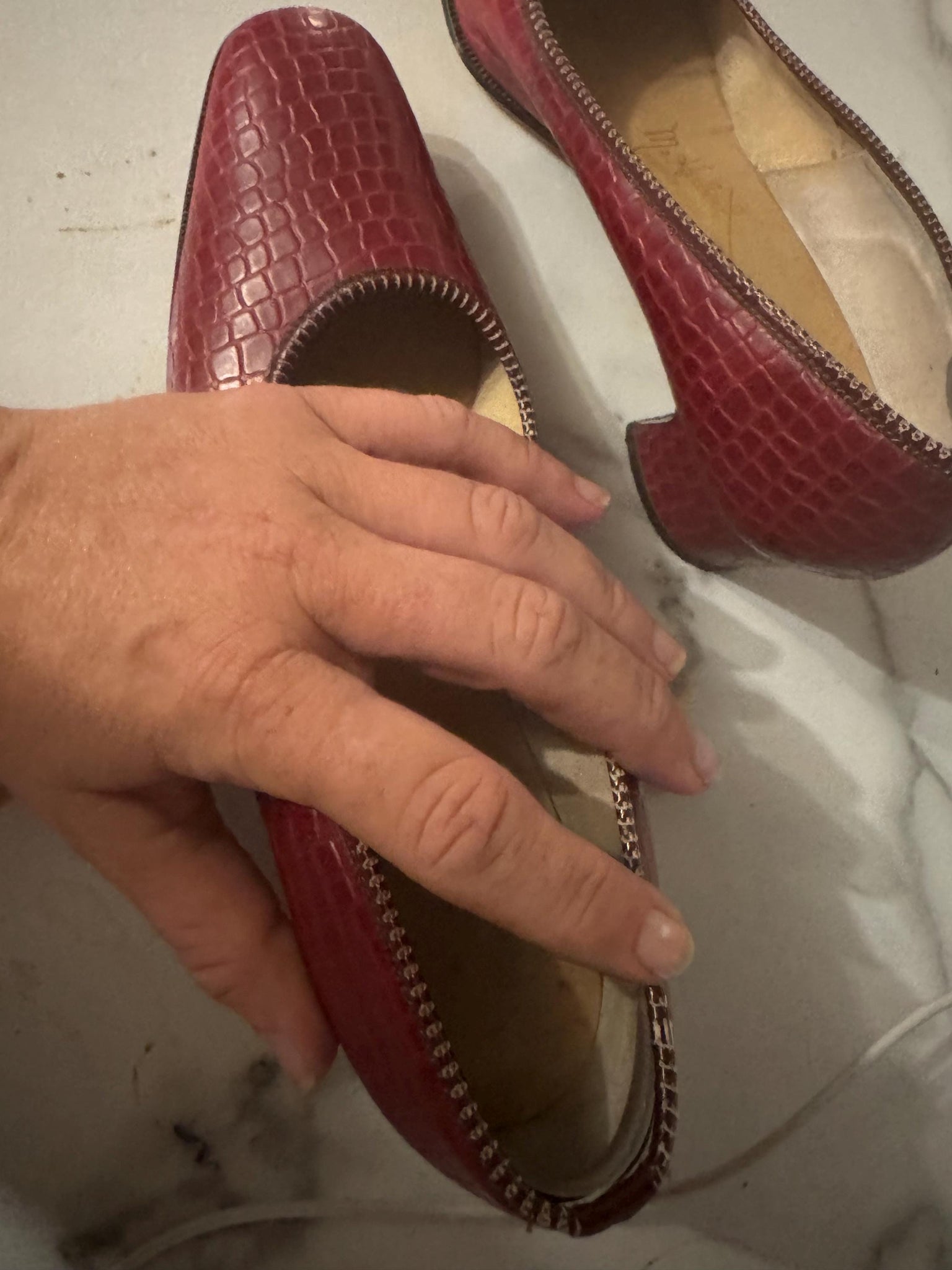 Vintage 60's red Mr Herbert pumps 9.5 B