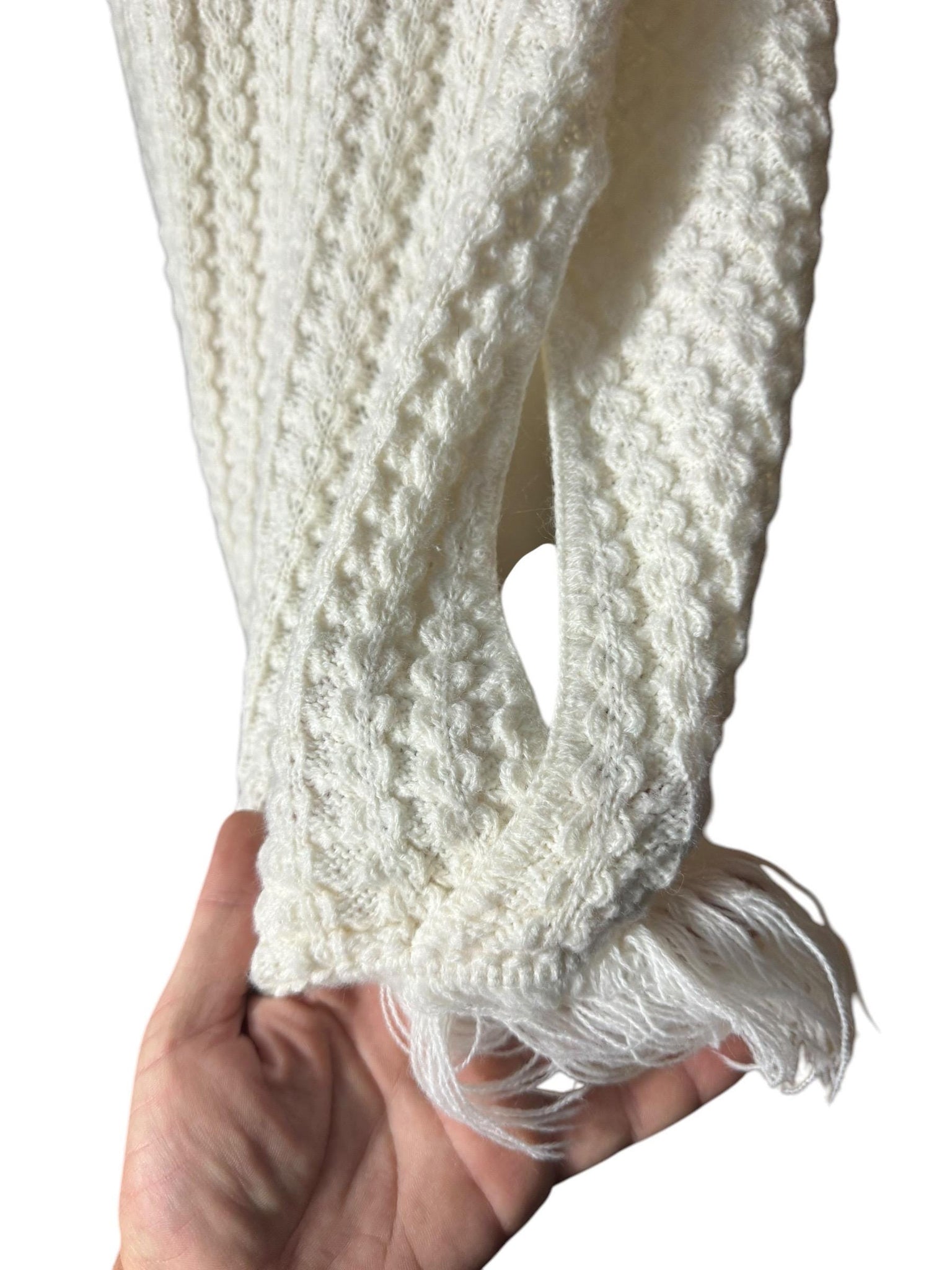 Vintage 70's knit shawl sweater
