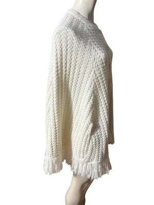 Vintage 70's knit shawl sweater