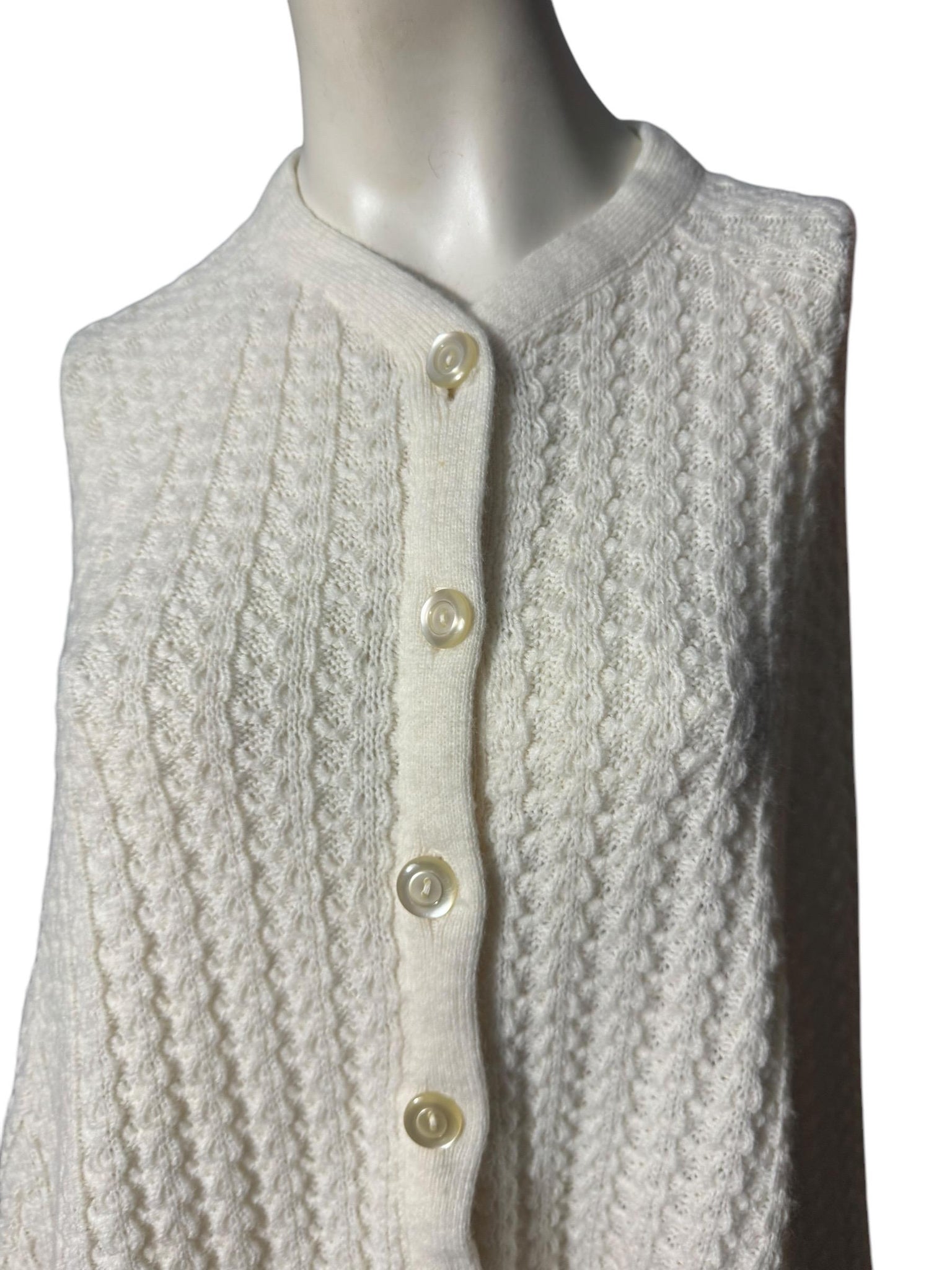 Vintage 70's knit shawl sweater