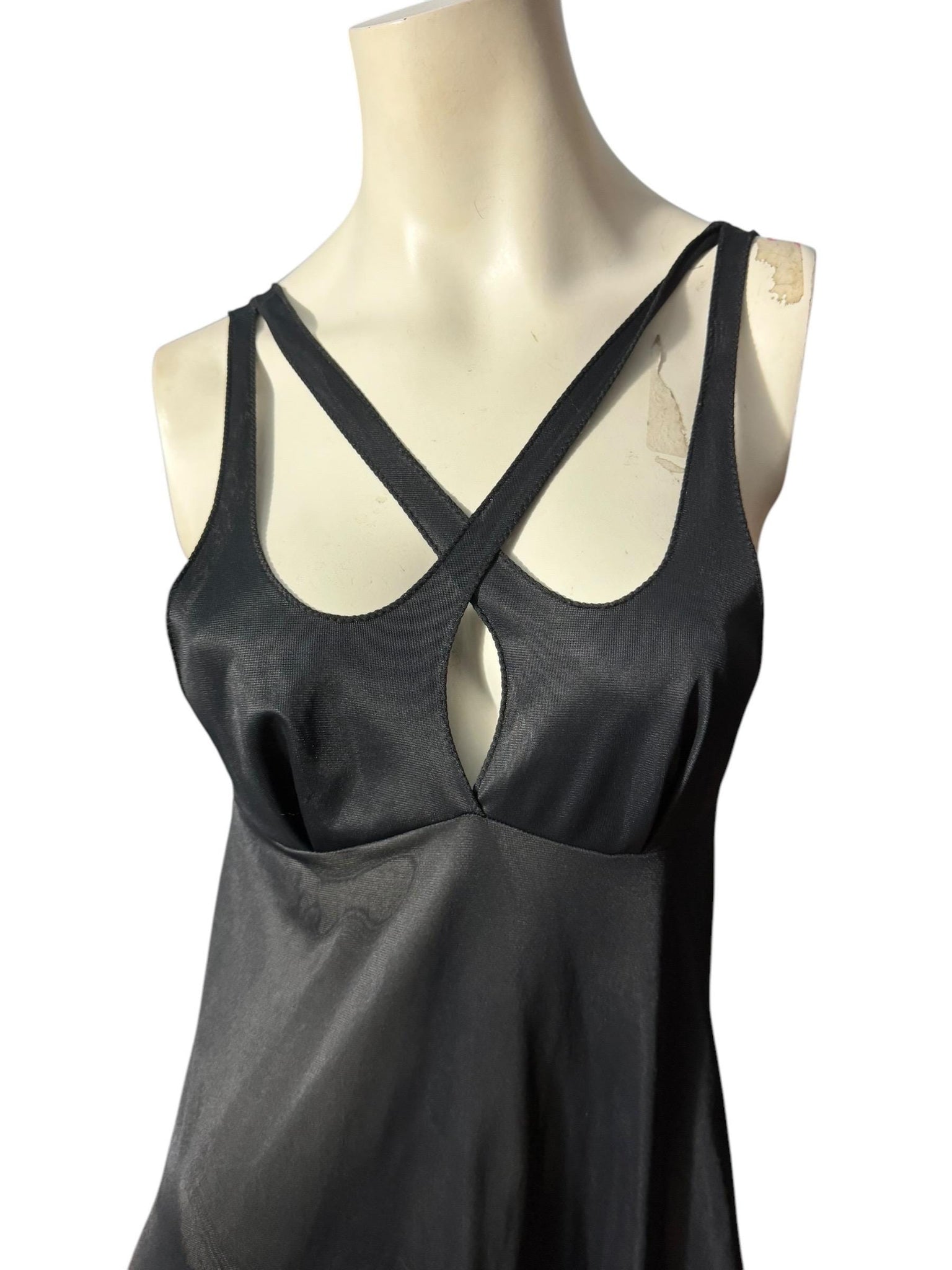 Vintage 70's black nightgown M Mr Jac Jr