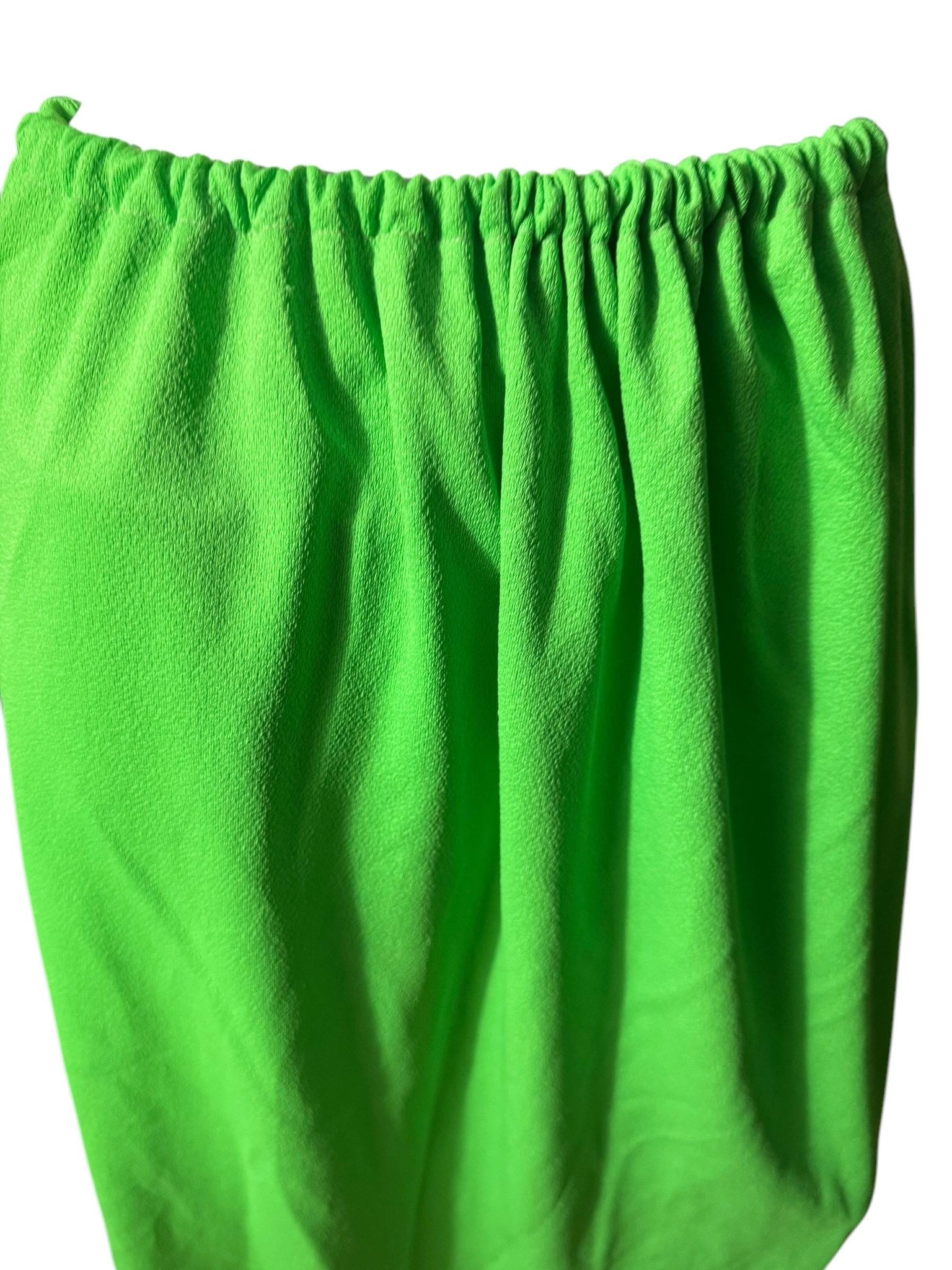 Vintage 70's long neon green skirt M