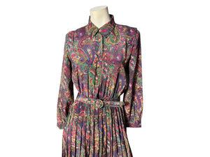Vintage 80's floral dress 10 Lady Carol