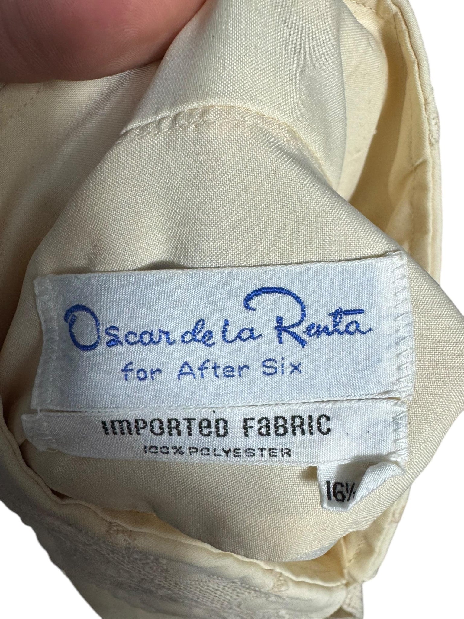 Vintage tuxedo shirt Oscar de la Renta 16 1/2 / 34
