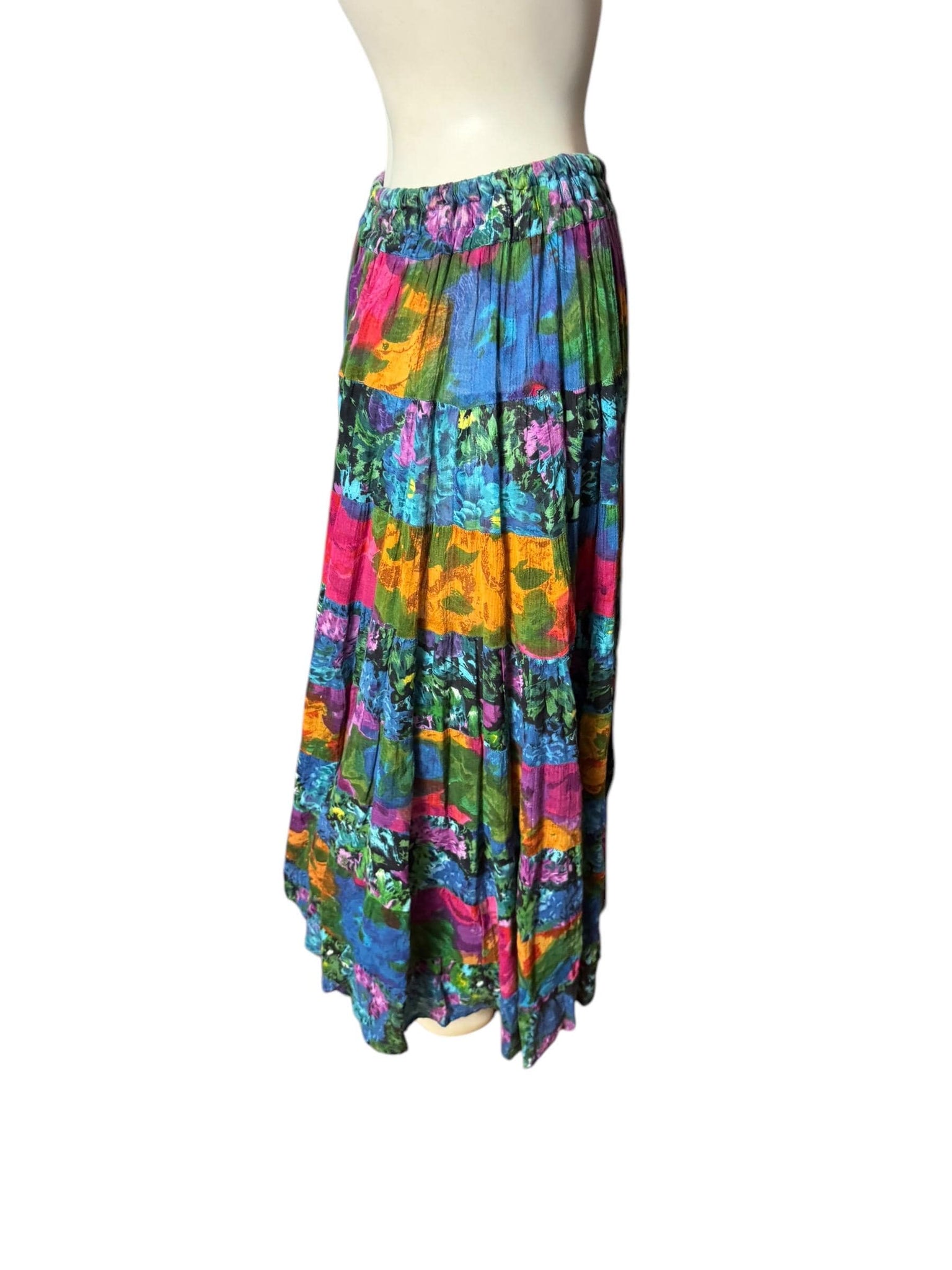 Vintage Bila full circle skirt M cotton India