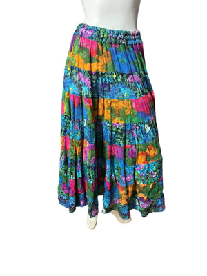 Vintage Bila full circle skirt M cotton India