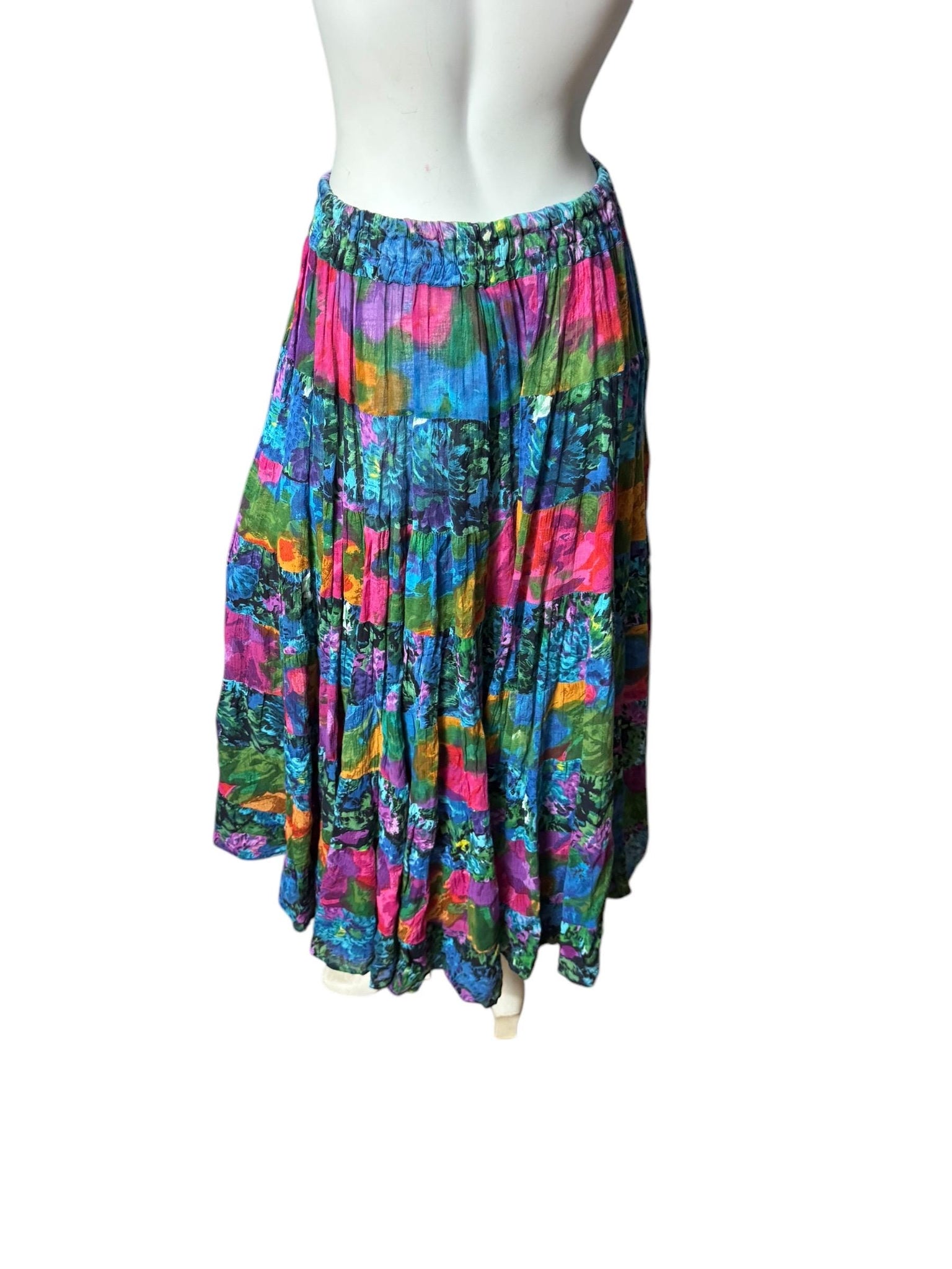 Vintage Bila full circle skirt M cotton India