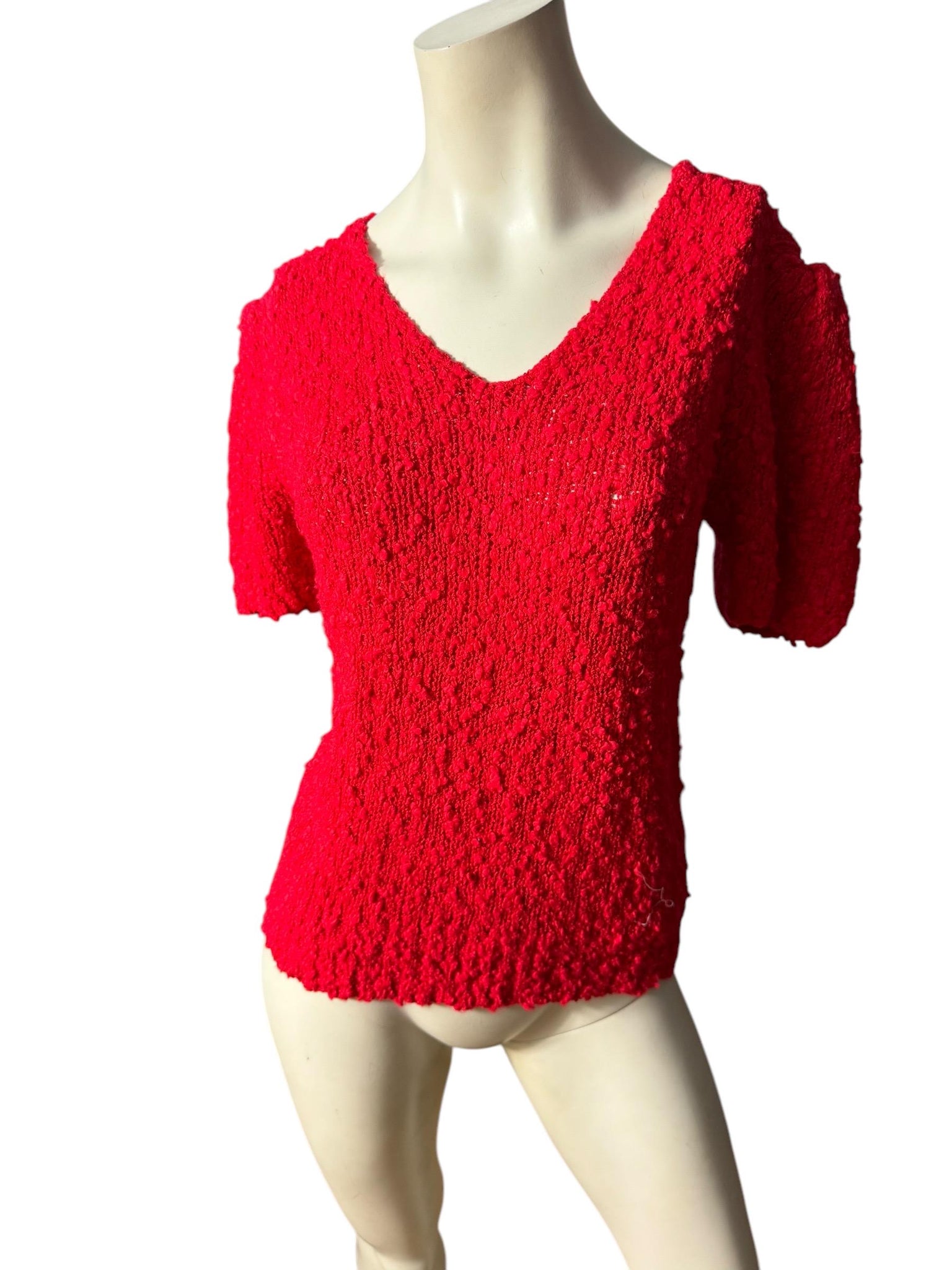 Vintage 80’s red sweater L Crystal