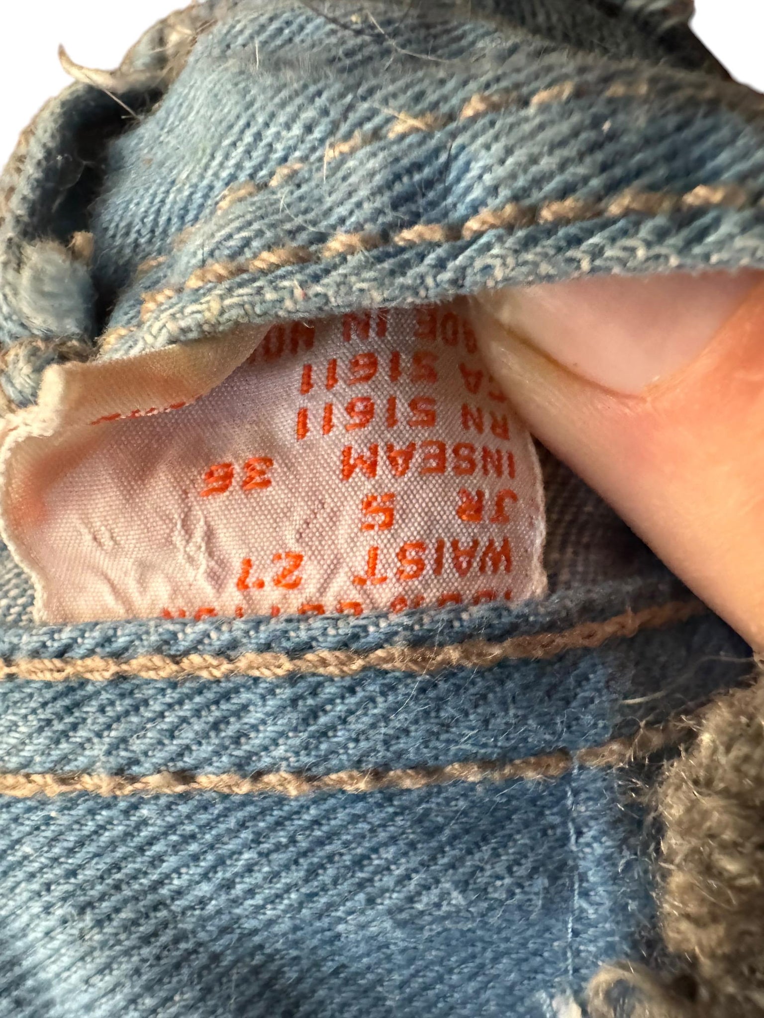 Vintage 70's French Star high waist jeans 27