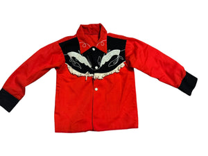 Vintage baby western top applique