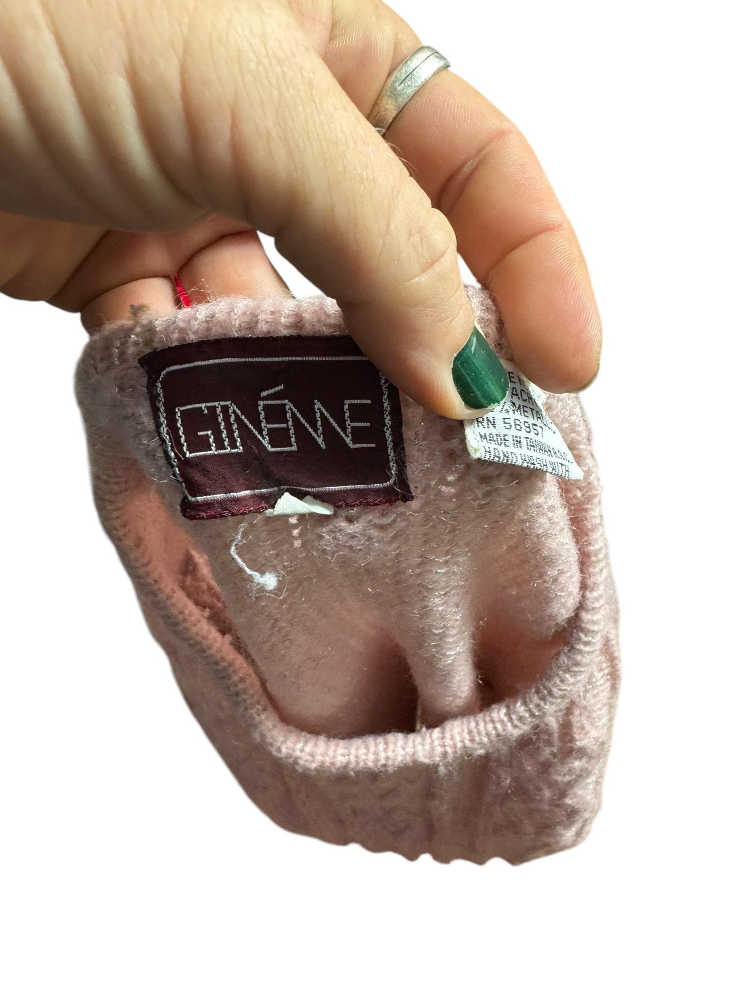 Vintage 70's pink metallic sweater M Ginenne