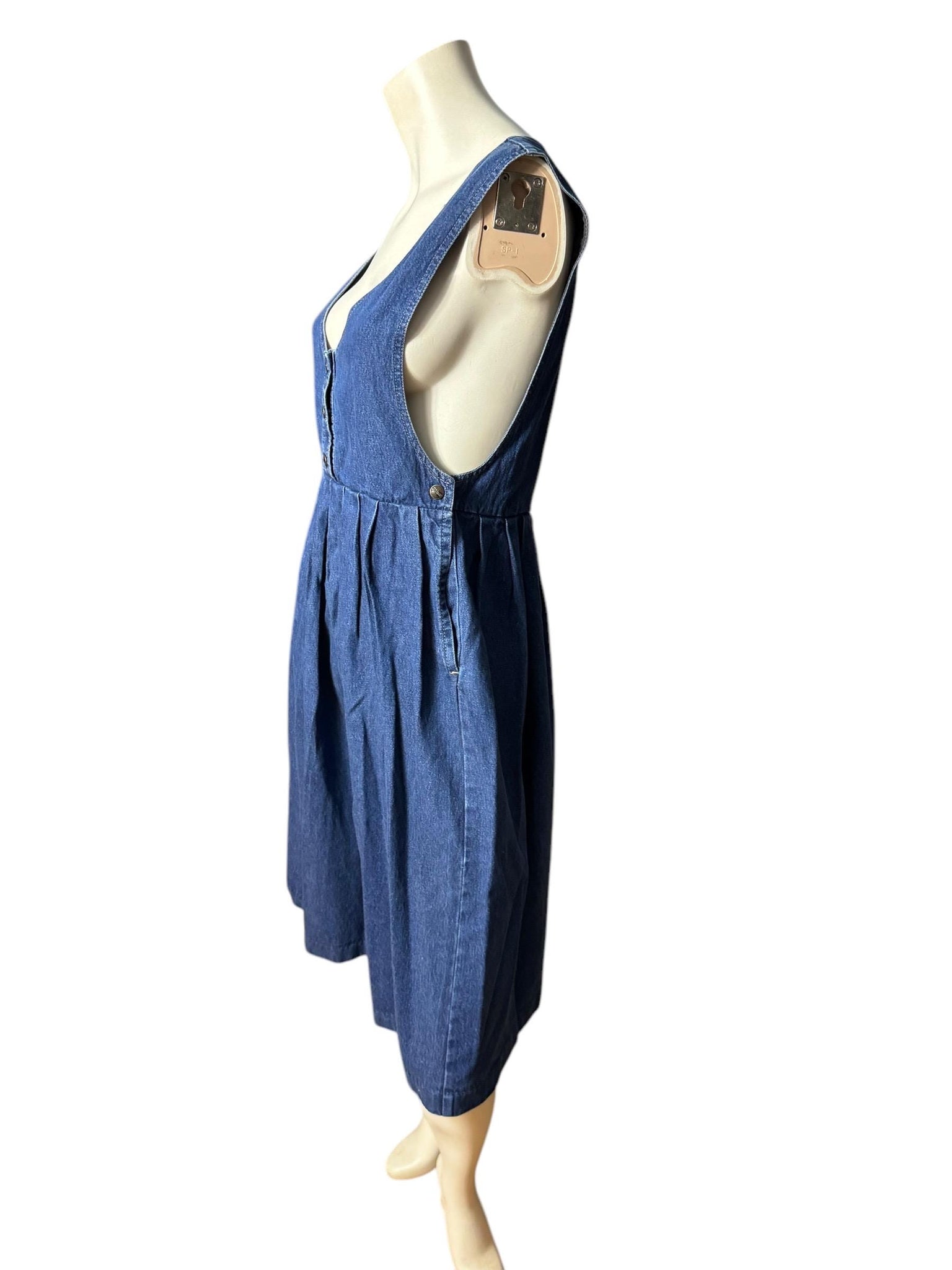 Vintage 80's jean jumper dress 8 Dreams