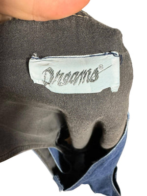 Vintage 80's jean jumper dress 8 Dreams