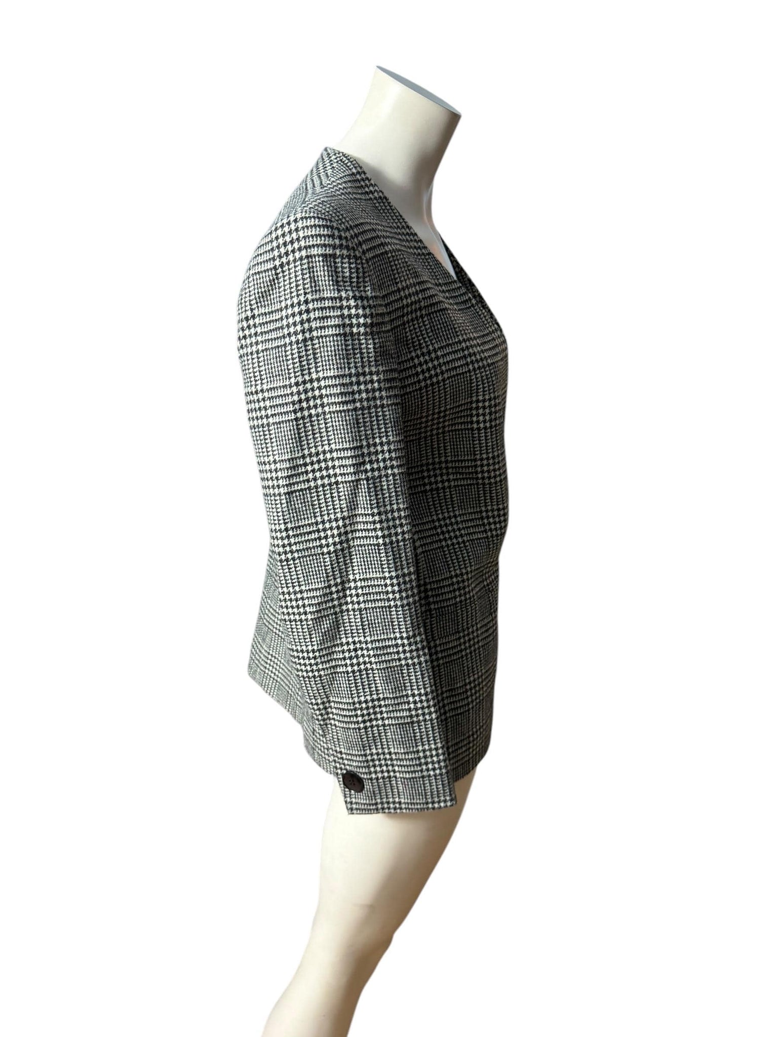 Vintage 80's black & white blazer Sasson 10