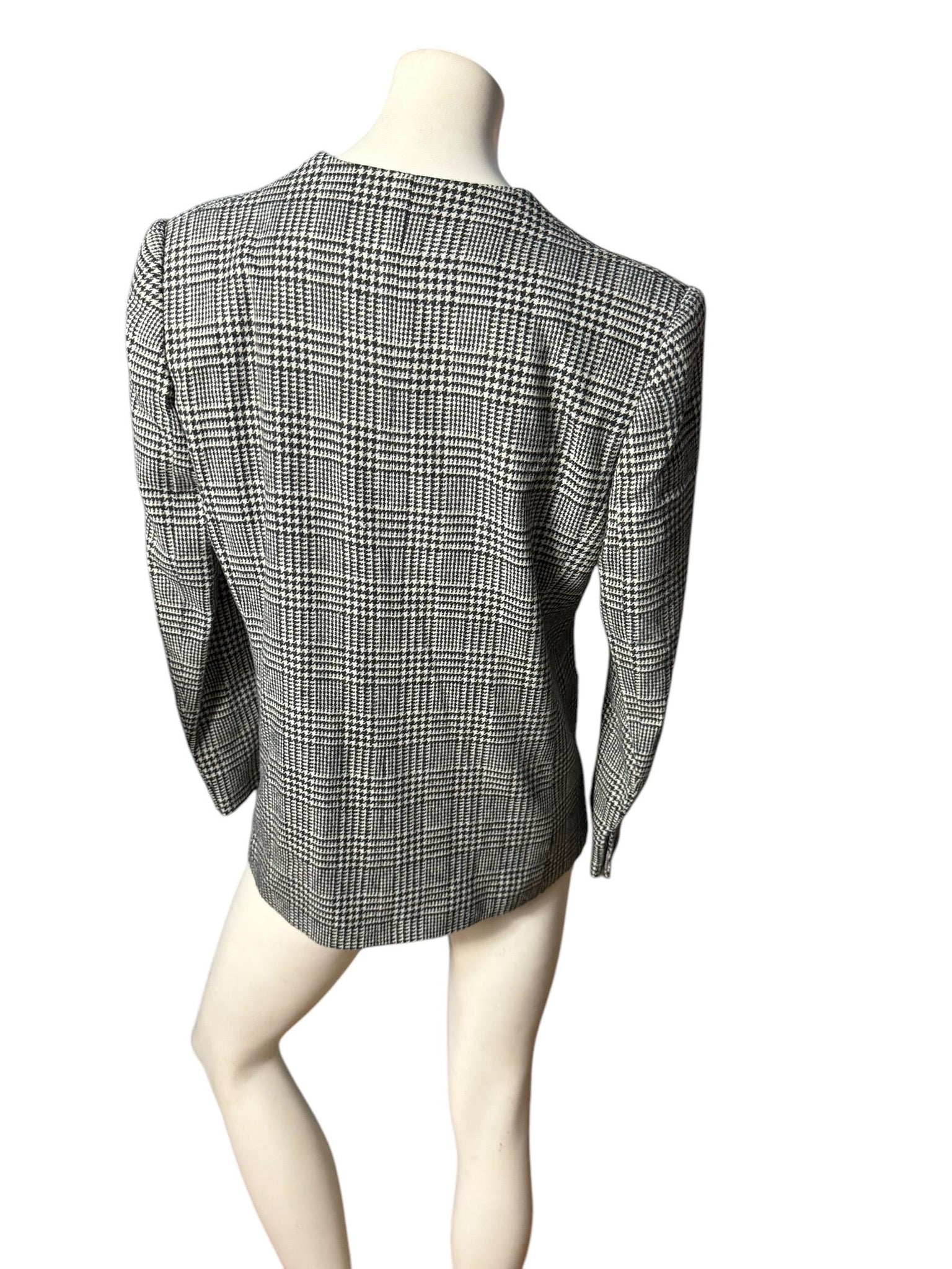 Vintage 80's black & white blazer Sasson 10