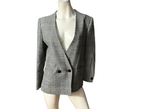 Vintage 80's black & white blazer Sasson 10