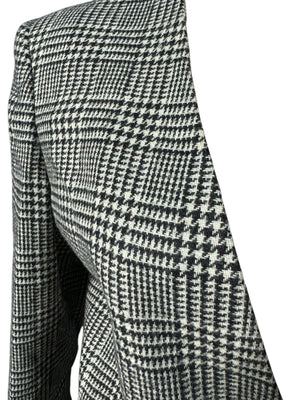 Vintage 80's black & white blazer Sasson 10
