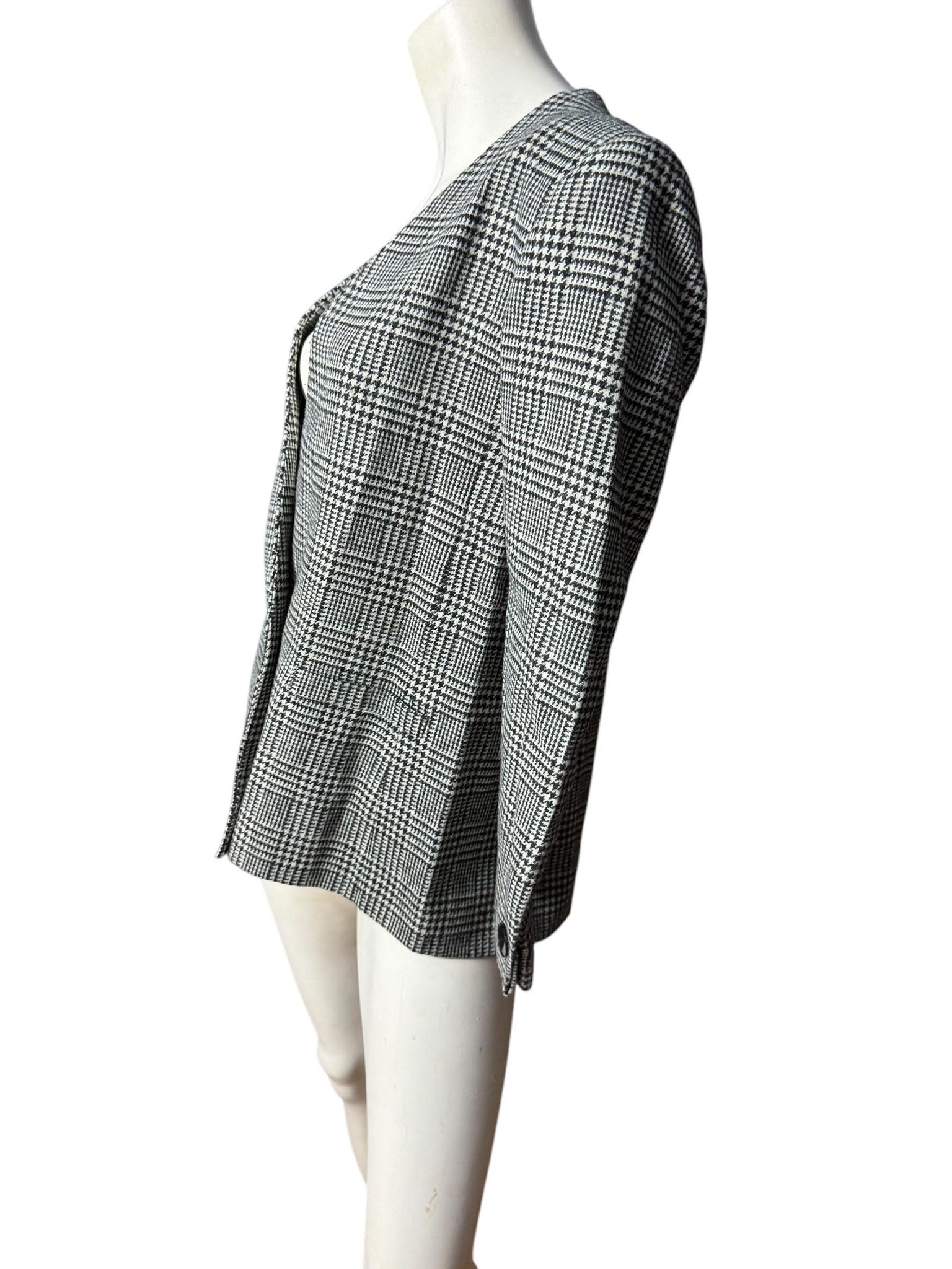 Vintage 80's black & white blazer Sasson 10