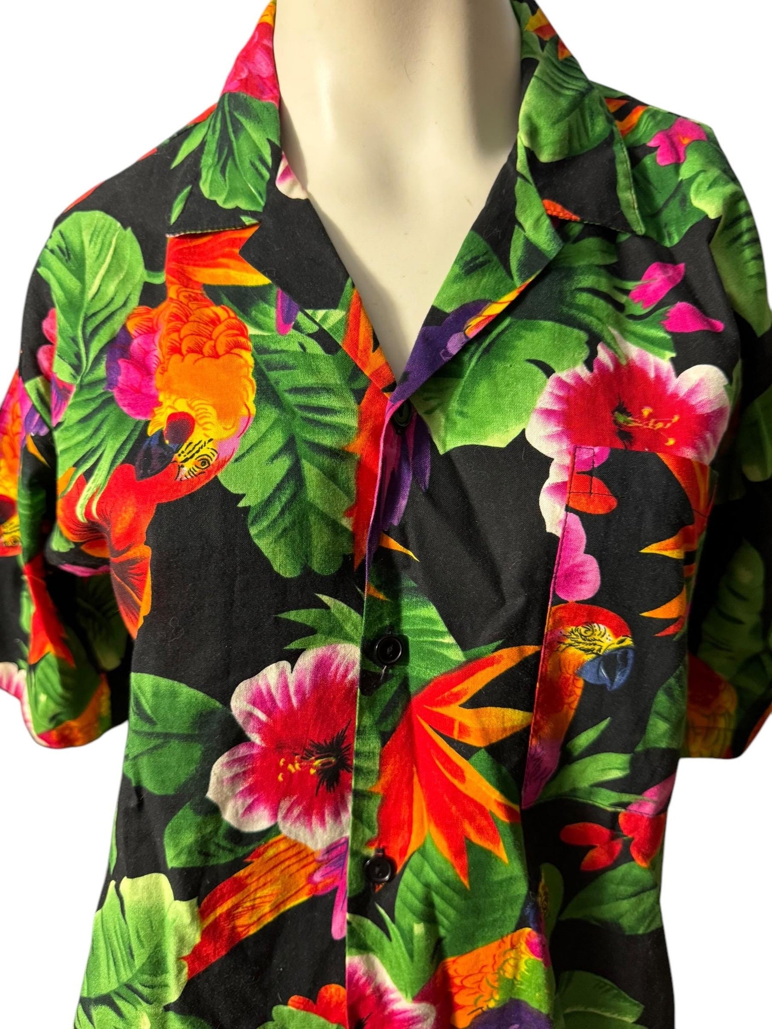 Vintage 80's women's Hawaiian shirt M