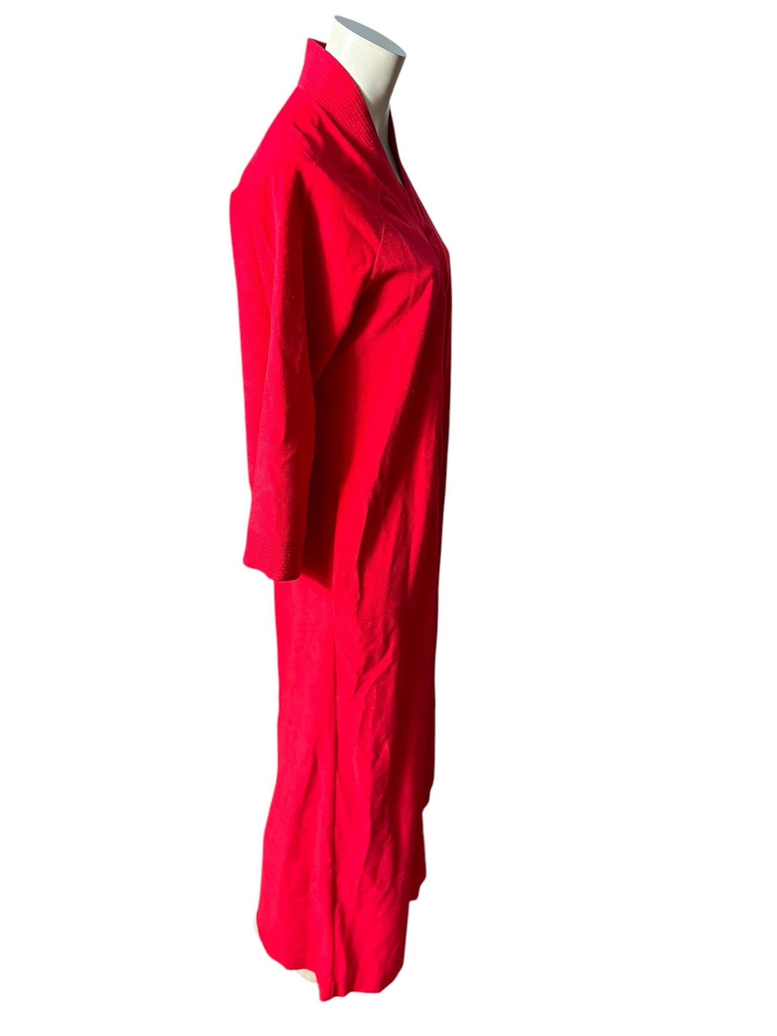 Vintage 70's red lounge robe M