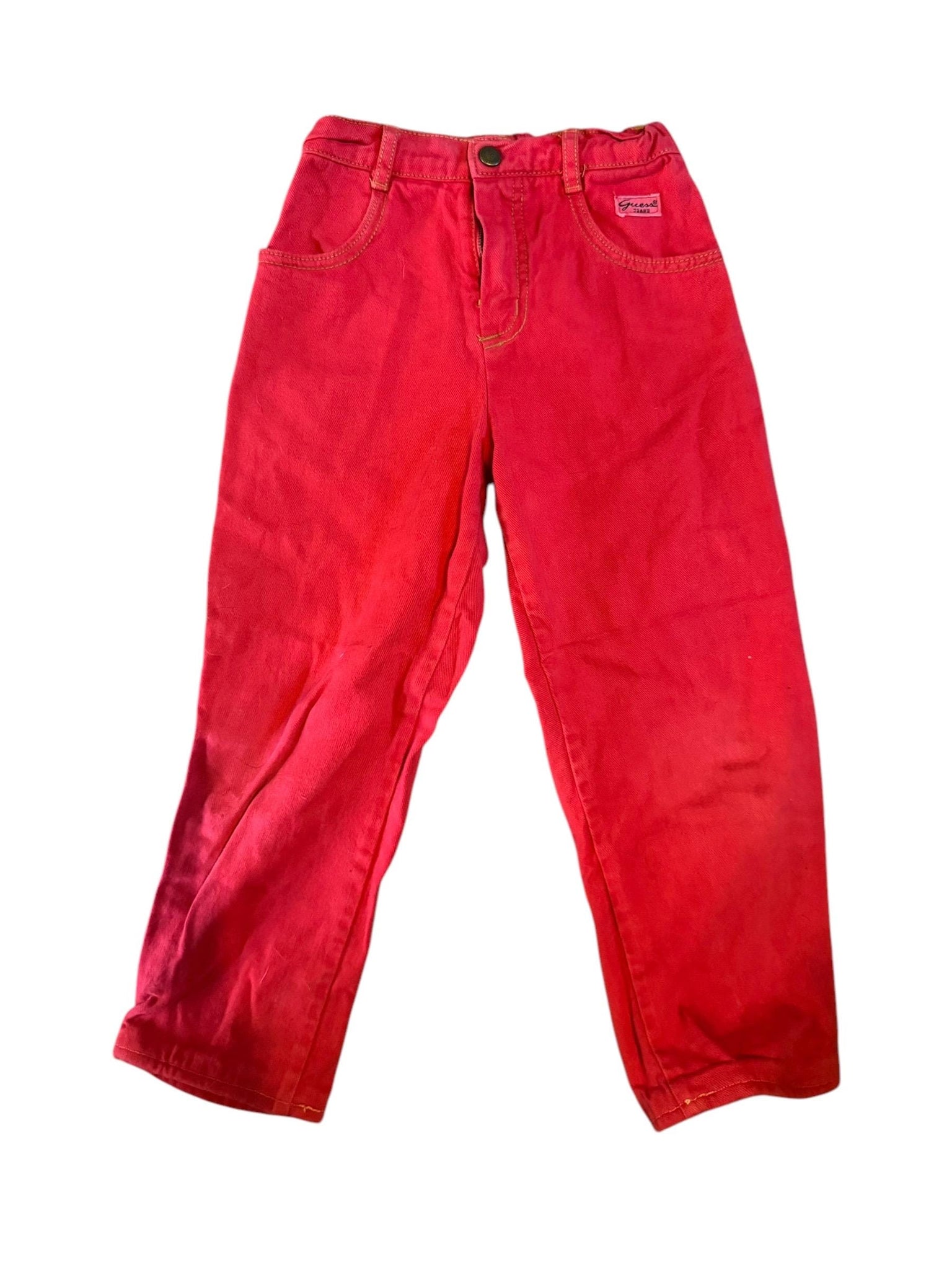Vintage kids Guess red jeans 6