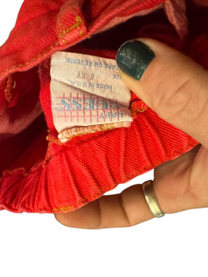 Vintage kids Guess red jeans 6
