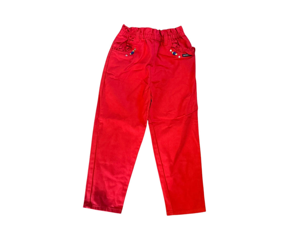 Vintage 80's red kid's jeans 6 Sparkle