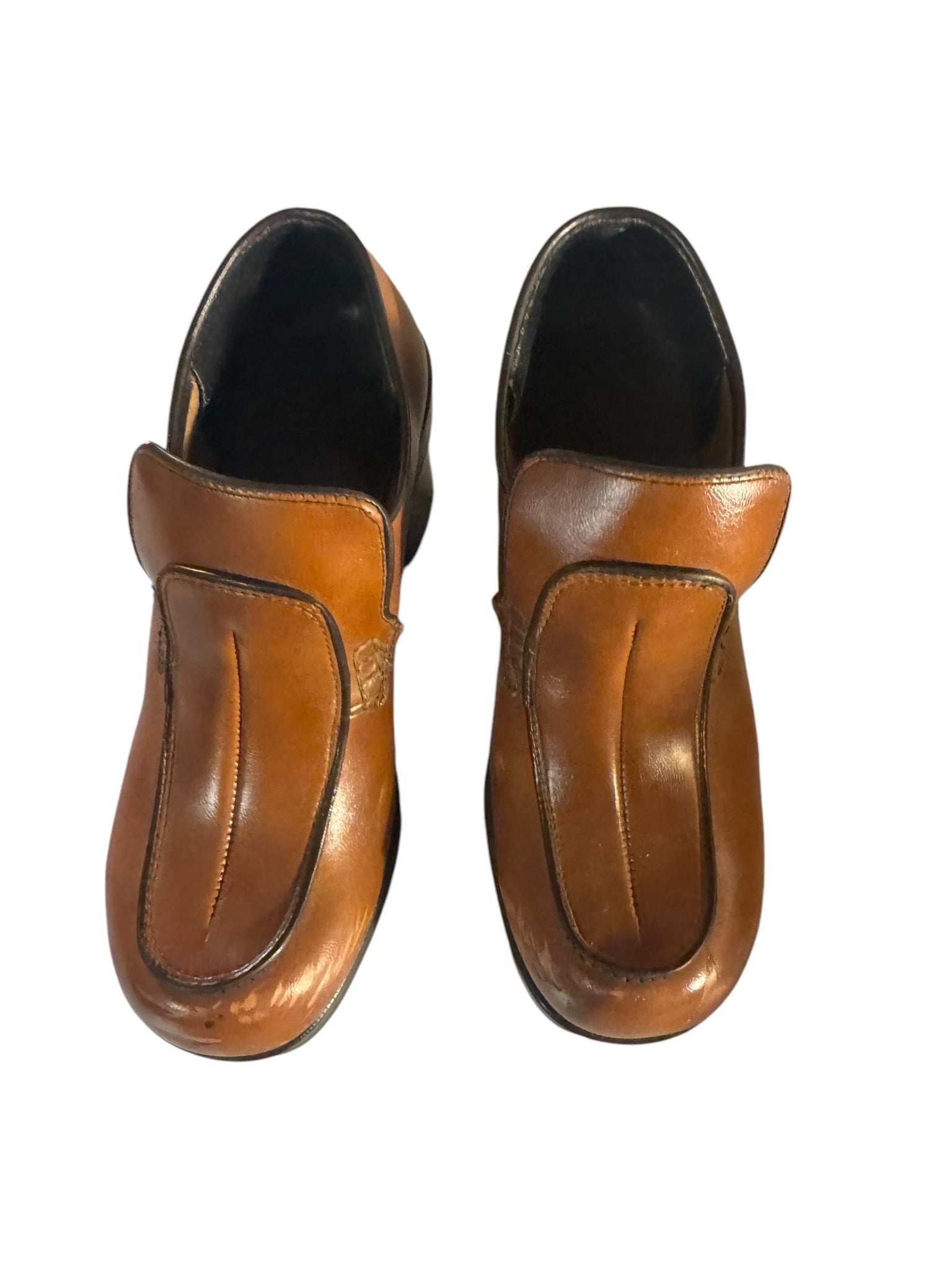 Vintage men’s brown platform shoes 5.5 M 7 W