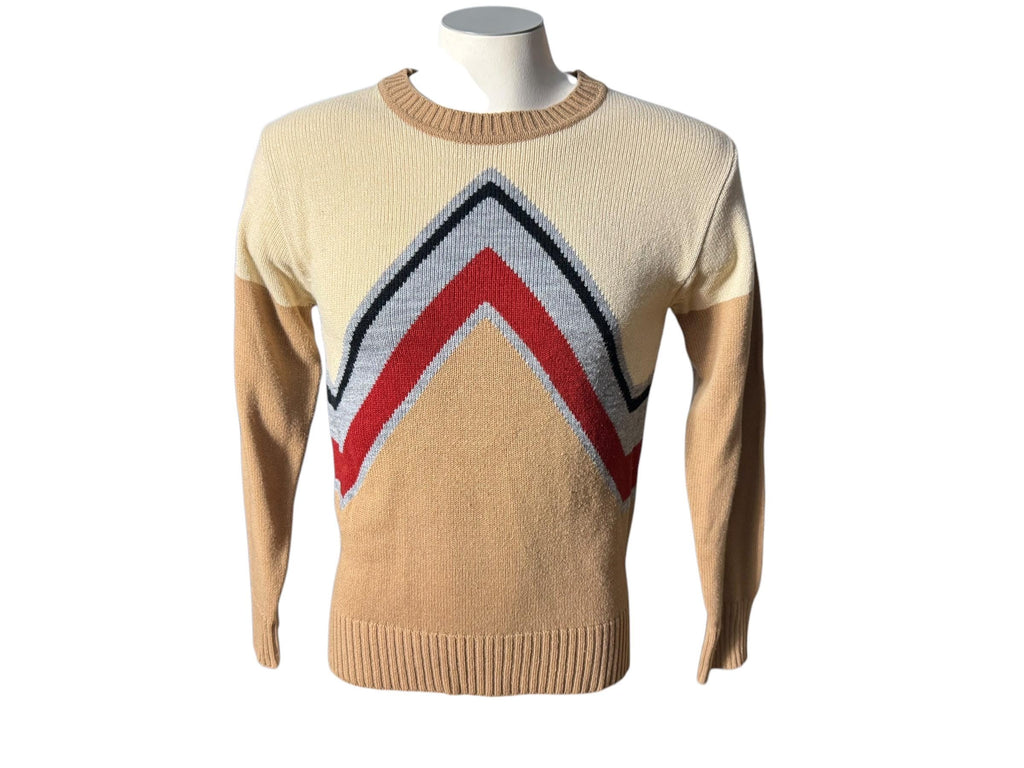 Vintage 70's men's mod sweater M Collegeman