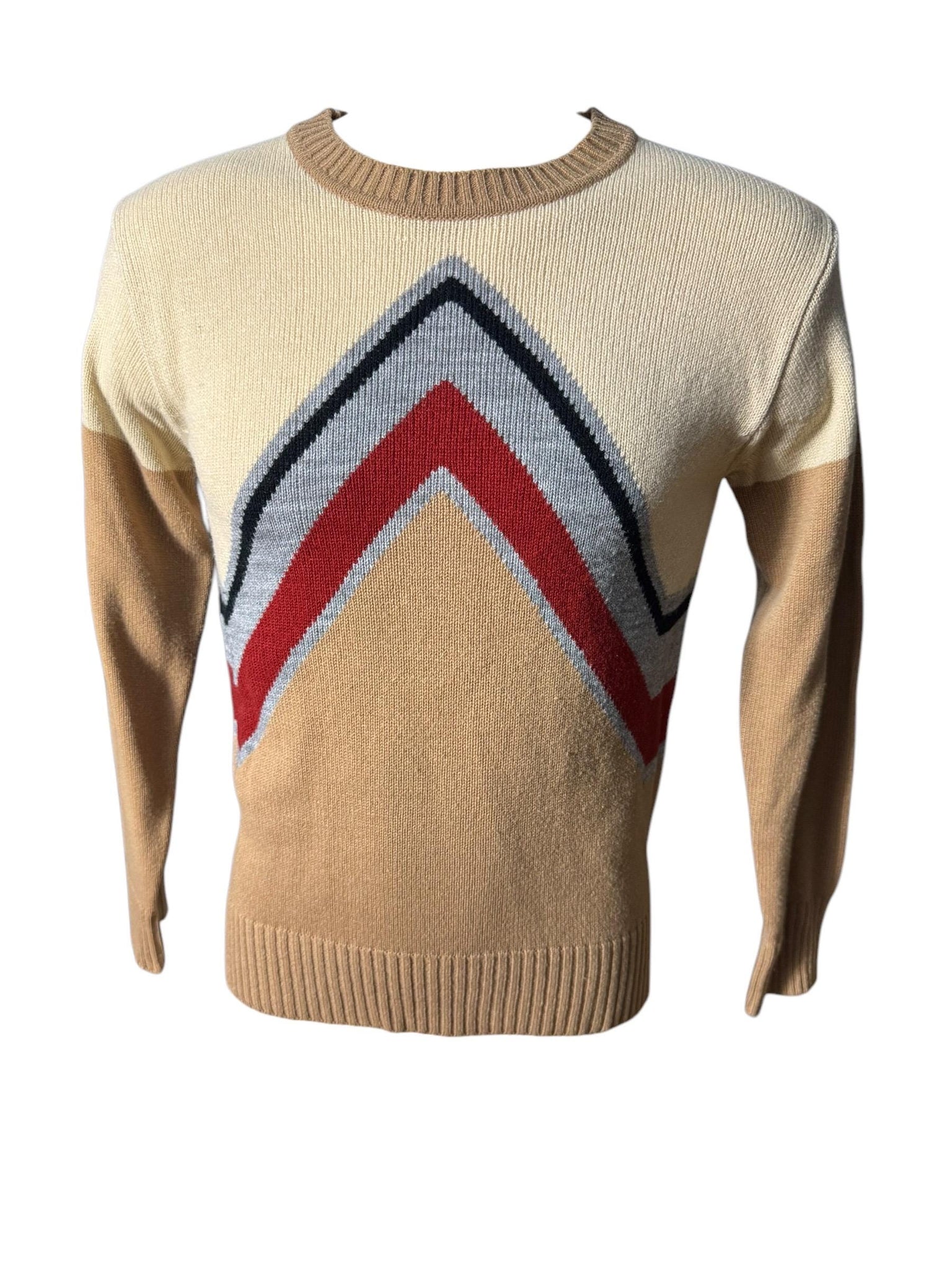 Vintage 70's men's mod sweater M Collegeman