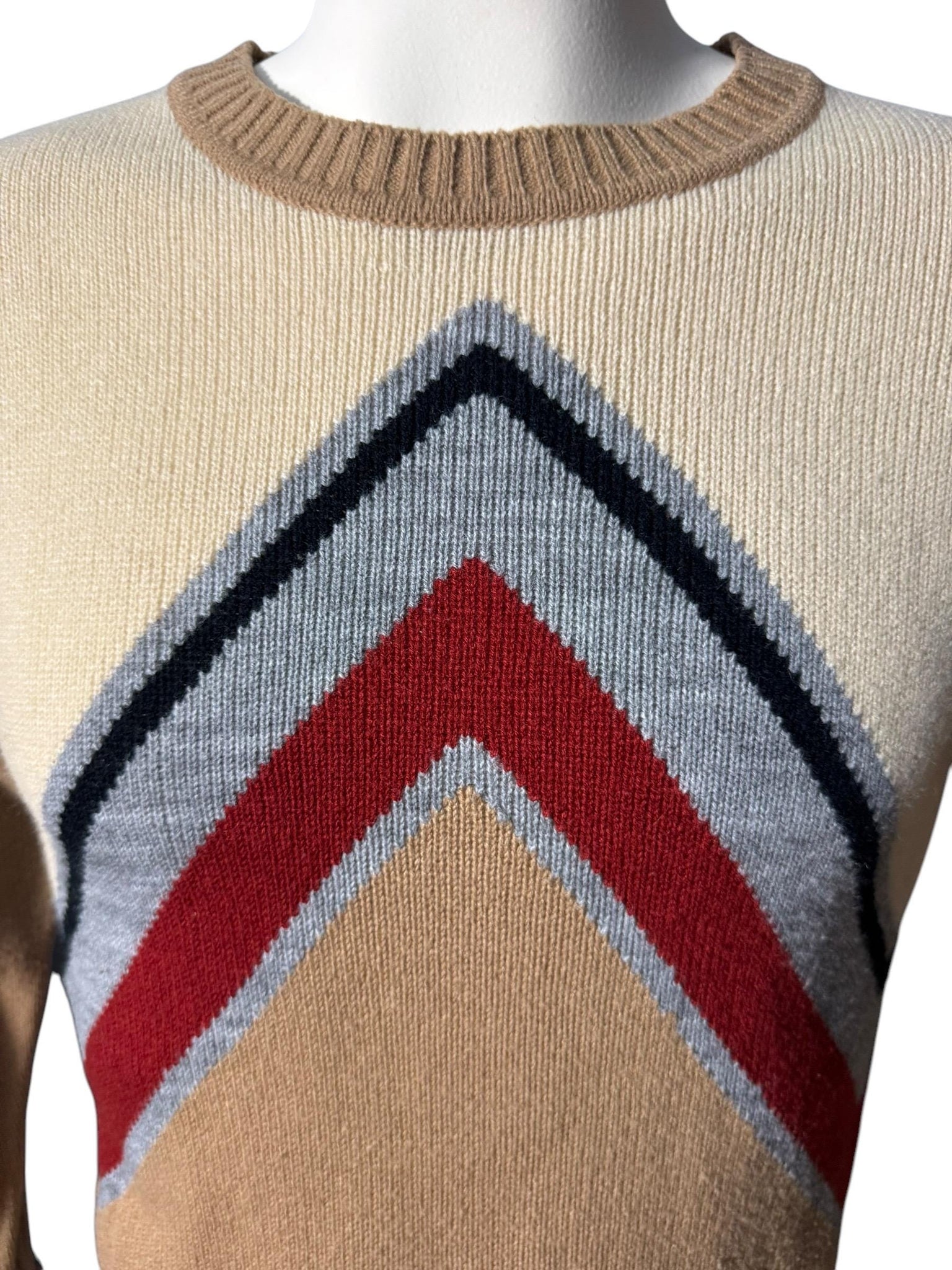 Vintage 70's men's mod sweater M Collegeman