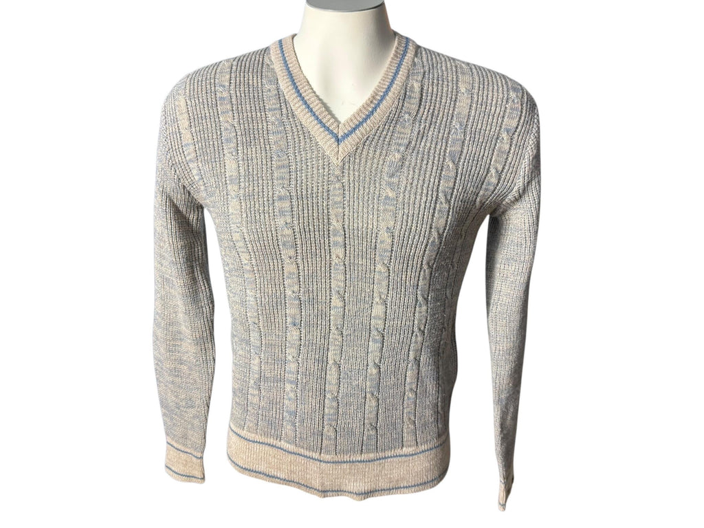 Vintage 70's men's V neck sweater M Kennington