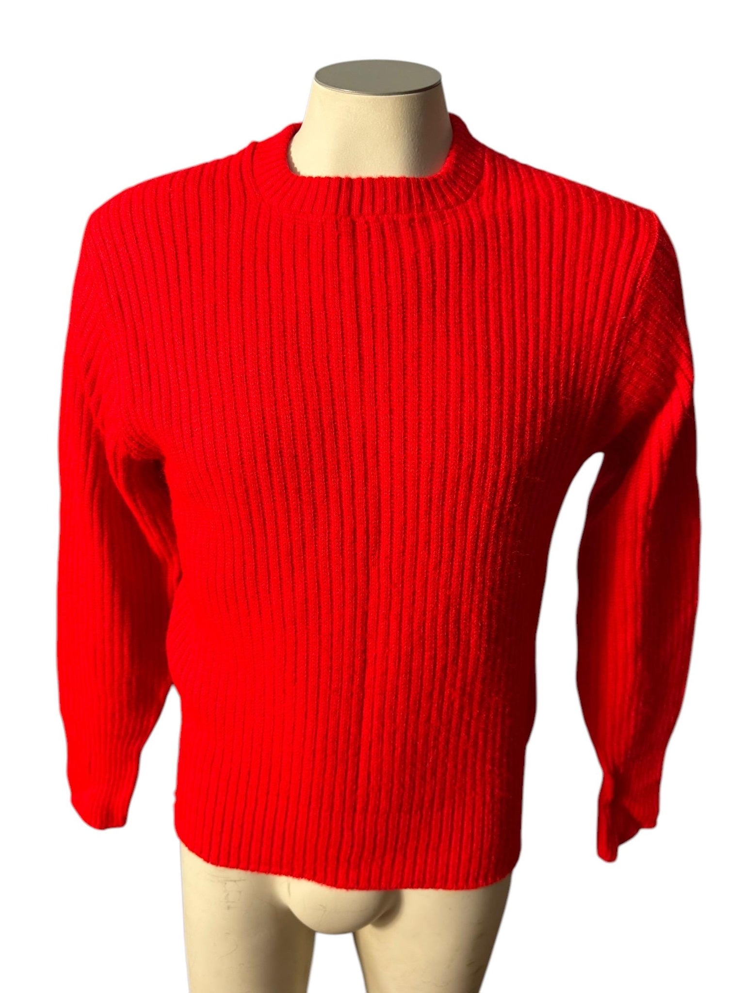 Vintage 60's red men's sweater M Revere
