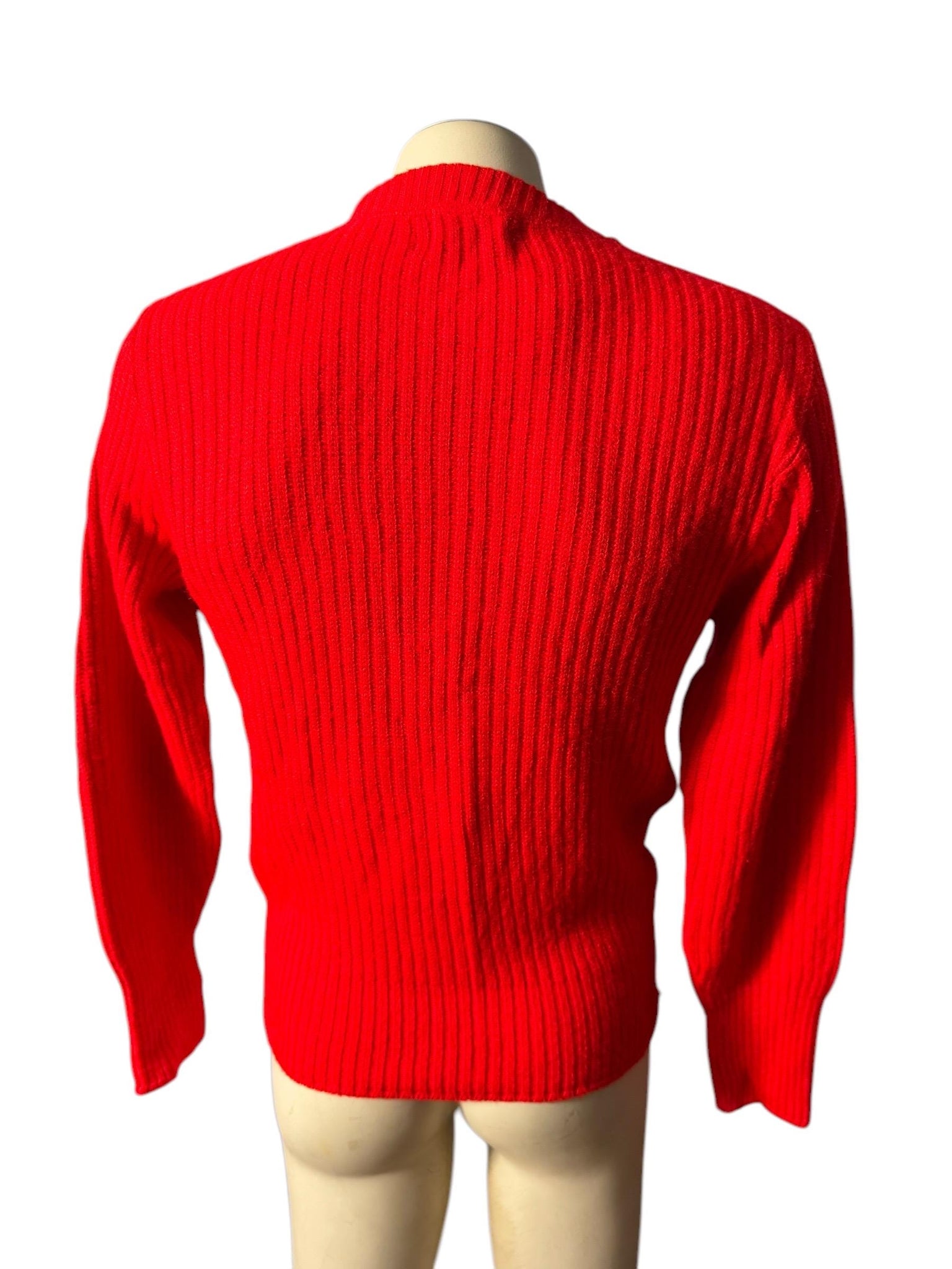 Vintage 60's red men's sweater M Revere