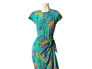 Vintage 80's silk sarong dress 4 Gillian