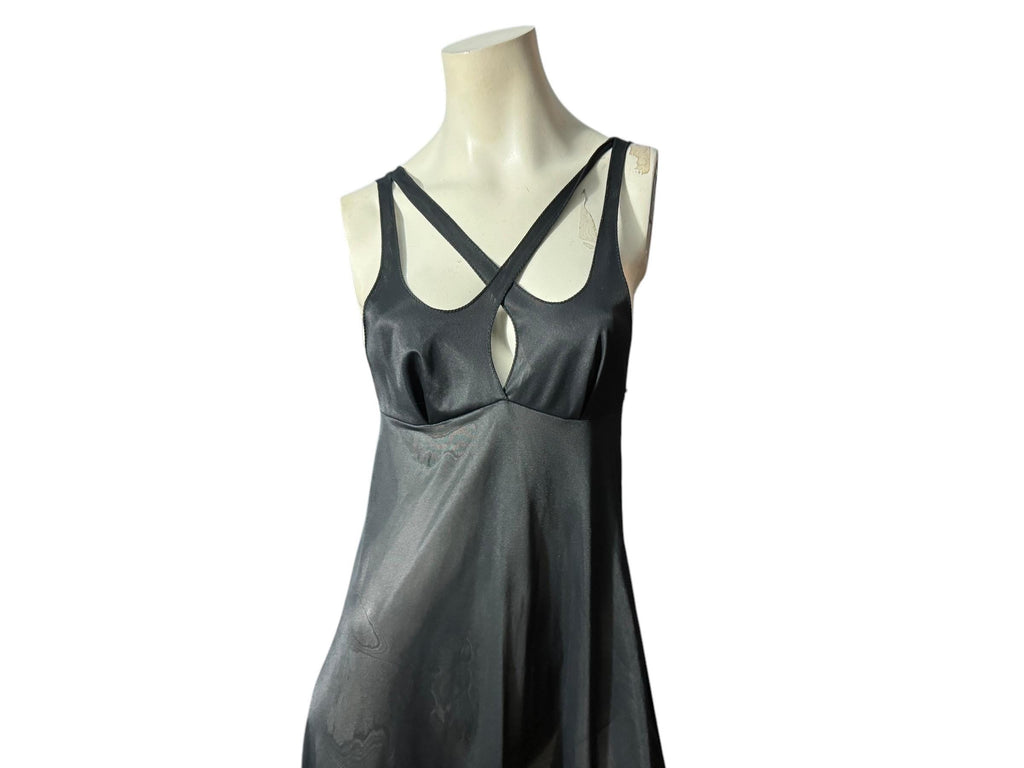 Vintage 70's black nightgown M Mr Jac Jr