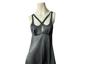 Vintage 70's black nightgown M Mr Jac Jr